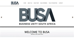 Desktop Screenshot of busa.org.za