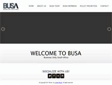 Tablet Screenshot of busa.org.za